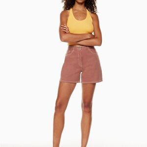 Wilfred Free High Waisted Brennan Shorts Brick Size 6